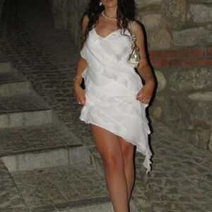 Asymetric Ruffle Dress